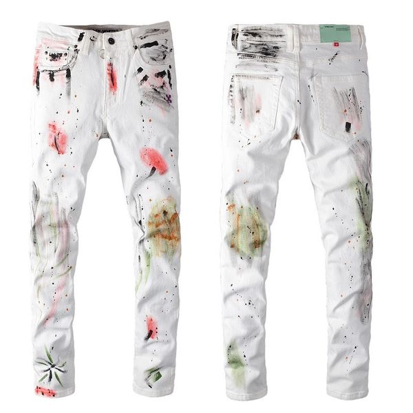 

2020 designer brand hip-hop jeans denim pants with patch hole with back pocket unique style lastest 28-34,36,38, Blue