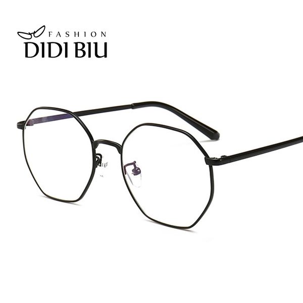 

sunglasses vintage polygon glasses computer anti blue ray thin metal optical myopia eyewear frame trend decoration lunette wn1141, White;black