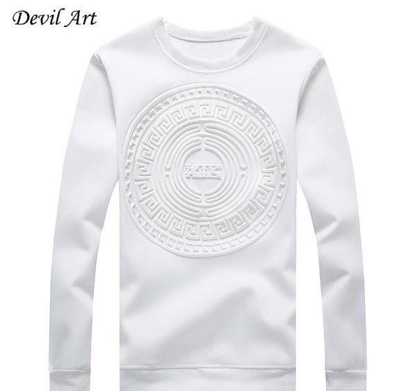 

wholesale-men s capless hoodies abstract circular patterns pure color casual sweatshirt fashion jacket plus size:m-5xl 968, Black