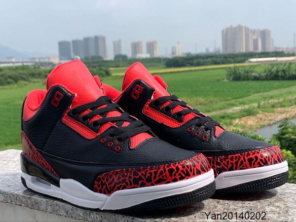 

jth 3 iii nrg тинкер хэтфилд черный красный цементные мужчины баскетбол sneaker горячие продажа 3s мужчин спортивное спортивная обувь размер