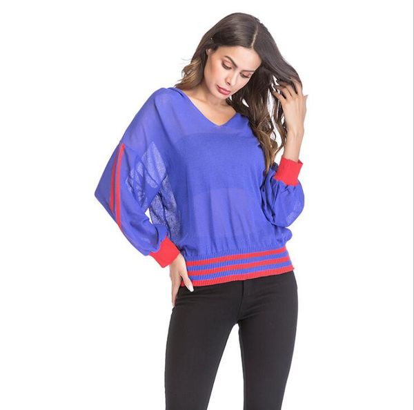 

горячий продавать женщин с длинным рукавом спортивная sexy v-образным вырезом с капюшоном полосатый тонкий спортивные костюмы дряблая тонкий, White