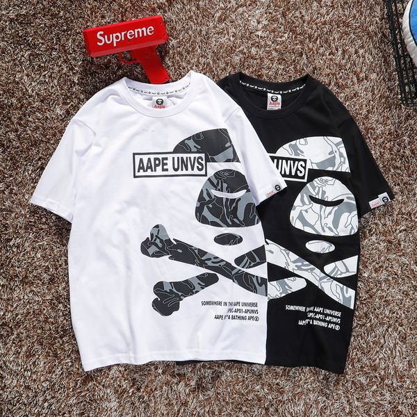 

aape mens women designer t shirts b ape fashion luxury designer t shirt summer mens tshirt tee couples matching clothes 1055, White