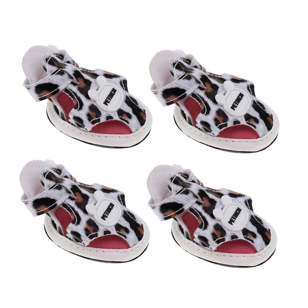 

4шт / комплект pet dog puppy сандалии спорт кроссовки anti-slip защитный boots