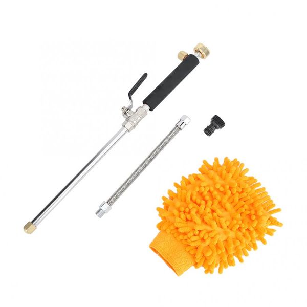 

high pressure washer long rod garden watering sprayer hose glove car cleaning kit