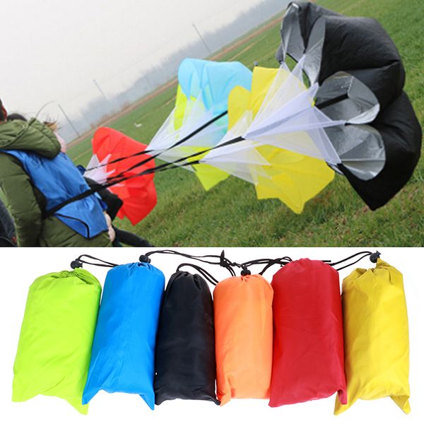 

resistance parachute running drag sprint chute soccer football sport speed training gym equipment speed training drills