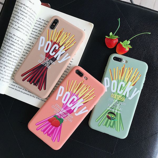 

for iphone xs mxs phone cases creative pocky cookie pattern variety tpu soft cell phone case for iphone 6 7 8 plus xr