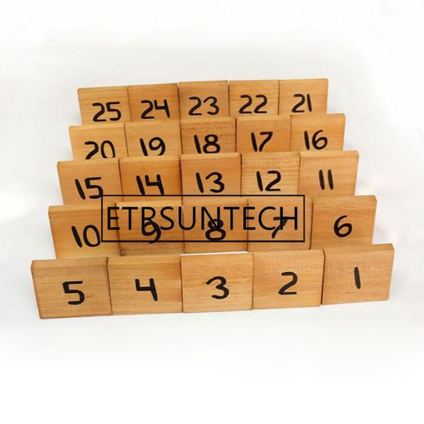 1 50 Wooden Numbers Wedding Party Supplies Wedding Place Holder