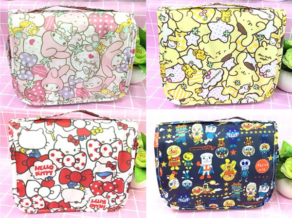 

ivyye 24cm anpanman kt cat fashion anime cosmetic bags oxford zipper travel makeup bag storage pouch wash toiletry girl new