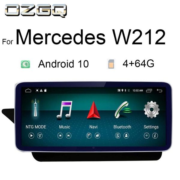 

ozgq 4g+64g 8 core blu-ray hd headunit built in carplay dsp for android10 2013 2014 e class w212 10.25 touch sceen car dvd