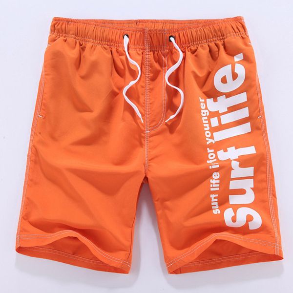 

men's shorts polyester casual quick dry beach shorts for men summer solid elastic waist casual man male 7colors size 5xl, White;black