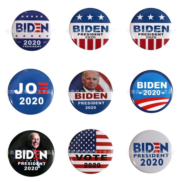 

10 1 pcs red skull biden badge patches for clothing iron fashion patch for clothes applique sewing accessories stickers on clothes iron o #4, Silver