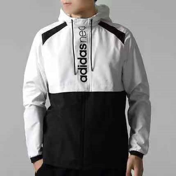 

adidas adidas спортивное пальто модный дизайнер куртка бренд мужская толстовка с рекламными буквами легкий вес повседневная спортивная одежд, Black;brown