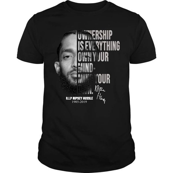 

nipsey hussle victory lap tour твердая мужская футболка с принтом повседневная рубашка с коротким рукавом 100% хлопок с круглым вырезом, White;black