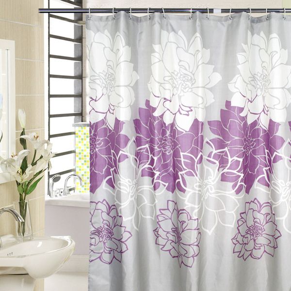2019 Peony Flower Print Shower Curtain For Bathroom Jarl Home