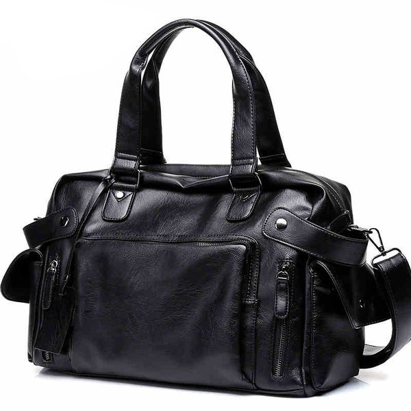 

tide man travel bag leisure inclined shoulder bag male handbag vintage shoulder men messenger duffel tote