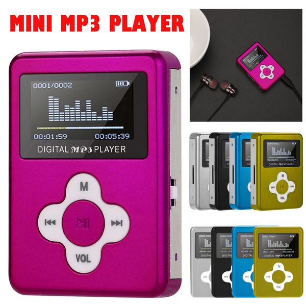 

usb mini mp3 player lcd screen support 32gb micro sd tf card