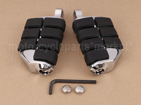 

for softail dyna glide fat boy road king sportster xl 883 1200 new anti vibration rubber lion foot rest pegs