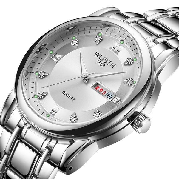 

luxury 2020 designer watch a generation of mens watch waterproof mens watch steel belt double calendar quartz retro non-mechanic