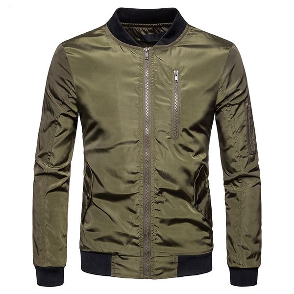 

2018 men's jackets new brand casual jacket autumn regular slim jacket coat men bomber chaqueta de hombre, Black;brown