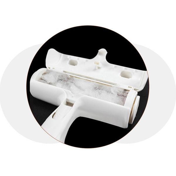 

2-way pet hair remover roller removing dog cat hair from furniture self-cleaning lint pet hair remover one hand operate lint rollers brush