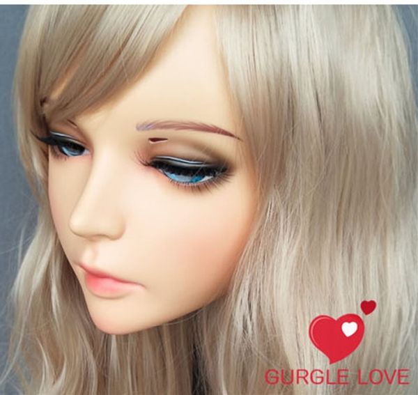 

gl mask 71) real lifesize halloween party bjd baby doll аниме маска косплей киг аниме силиконовые маски cosplay kigurumi крест одевания, Silver