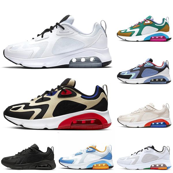 

men shoes air cushion 200 sports sneakers bordeaux desert sand mystic green black camping & hiking mens trainers maxes 200s 40-46