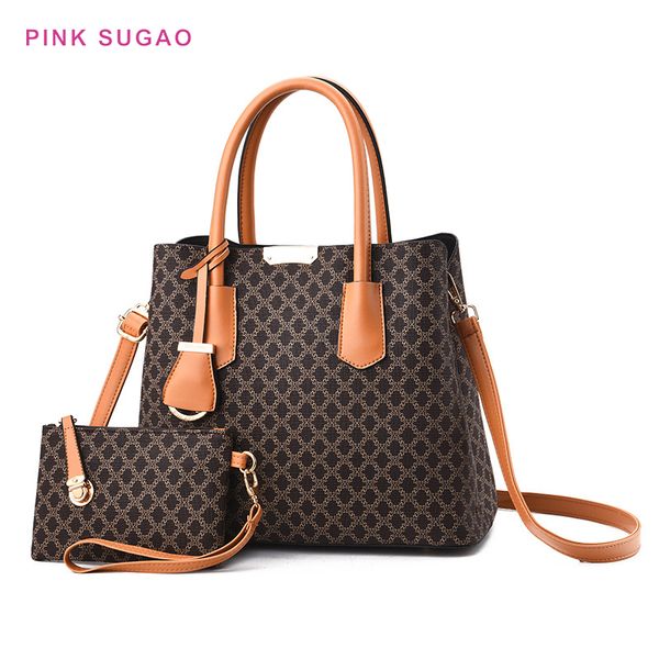 

розовый sugao сумки женщин сумки женщин кошелек crossbody мешок 2pcs композитных кошельки и сумки