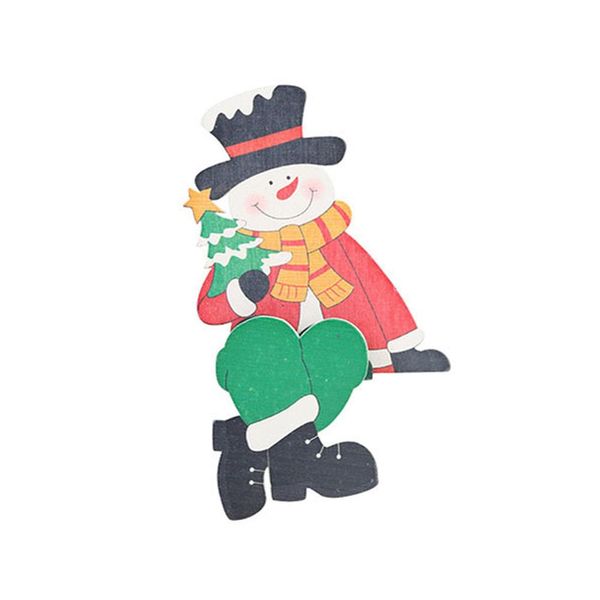 

christmas wooden decoration santa claus snowman hanging ornament for home party decoration