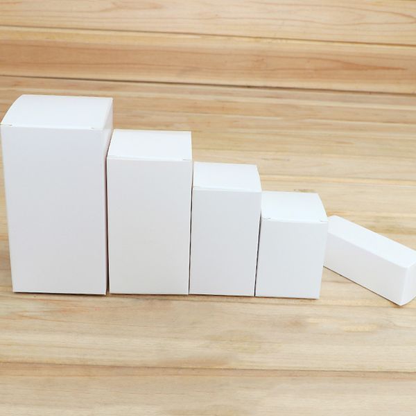 

новое прибытие малый упаковка для подарков box white kraft paper box wedding party благоприятная конфеты мини крафт картонные коробки 10pcs