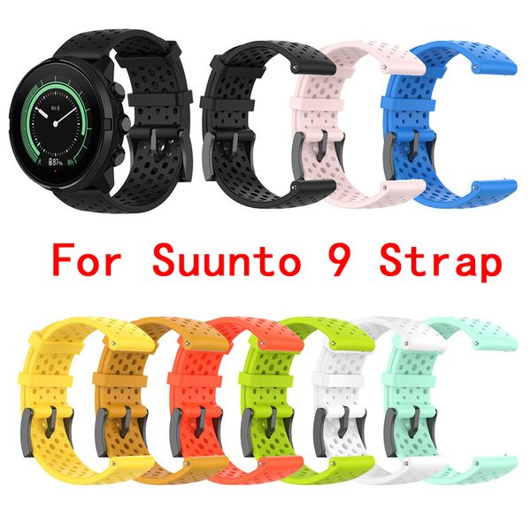 Часы Аксессуары для Suunto 9 D5 ремешок диапазона для Suunto Spartan Sport Suunto Spartan Спорт наручные HR / Баро 24мм силиконовый ремешок