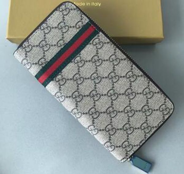 

Hot! wholesale famous brand fashion single zipper cheap luxury designer women pu leather wallet lady ladies long purse Ac5