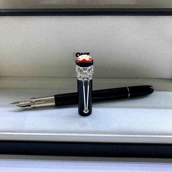 

Limited edition 110 anniver ary inheritance erie black red pider cla ical fountain pen rollerball pen with mb brand write tationery
