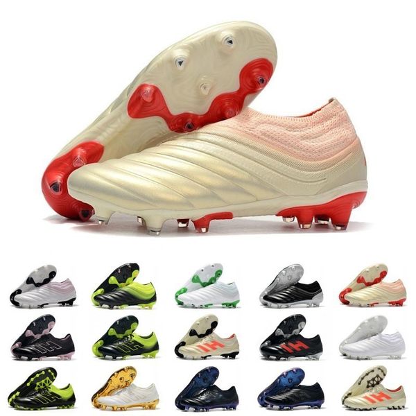 

copa 19 19.1 fg ag 19 x 19 slip-on champagne solar red soccer football shoes boots scarpe calcio cleats taquets size 36-45