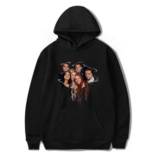 

hoodie riverdale men's and women's fashion autumn and winter popular hooded sweatshirt women's men's black color pullove