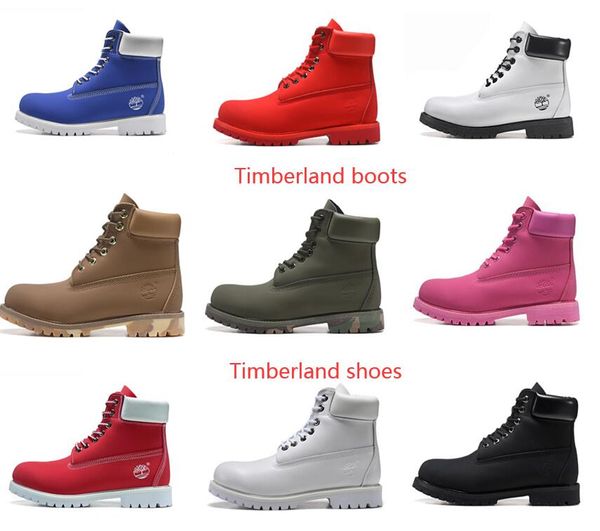 

2020 Timberland Обувь Женщины Мужчины Дизайнерские сапоги Red White Winter Кроссовки TBL Повседневный Тренеры Престижное ботинок военный голеностопного Честнат 36-45