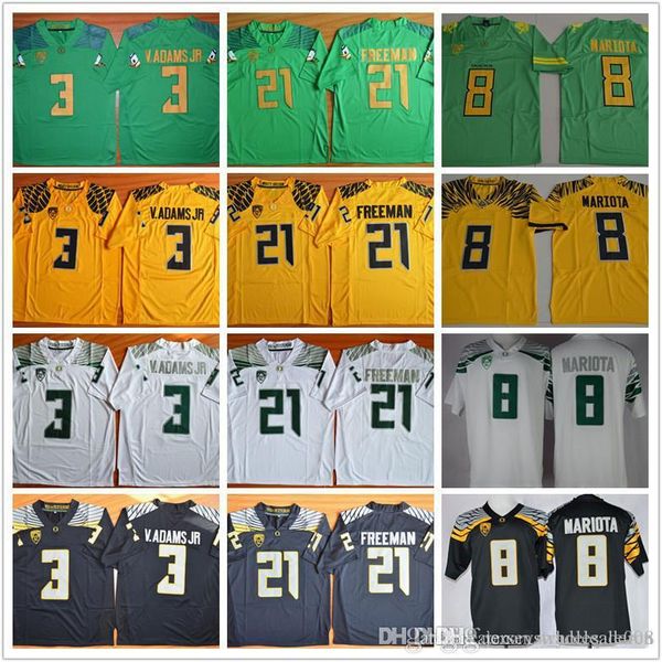 

men marcus mariota 8 royce an 21 vernon adams jr 3 stitched oregon ducks college football jerseys, Black;red