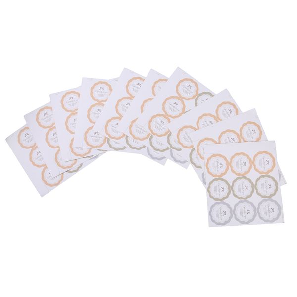 

90pcs paper sticker packing sticker craft favor present gift label seals
