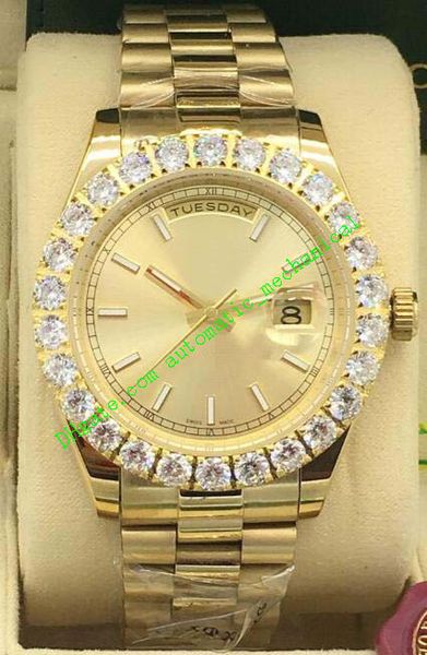 16 Style Luxusuhr Two Tone 43mm 118348 218348 Herren 18k Gelbgold Diamant Zifferblatt/Lünette Automatische Modemarke Herrenuhr Armbanduhr