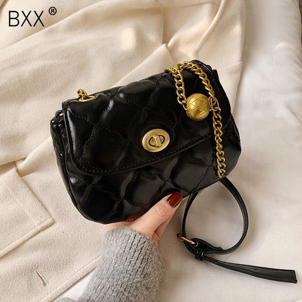 

bxx] pu leather crossbody bags for women 2020 small chain shoulder messenger bag female travel handbags hk205