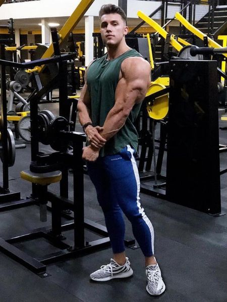 

men's sports jogging pants sportswear bottoms training breathable leggings fitness running sports pants, Black;blue