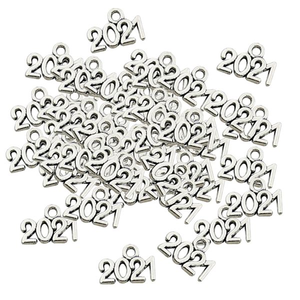 

100pcs number charms pendants jewelry findings diy crafts, Black