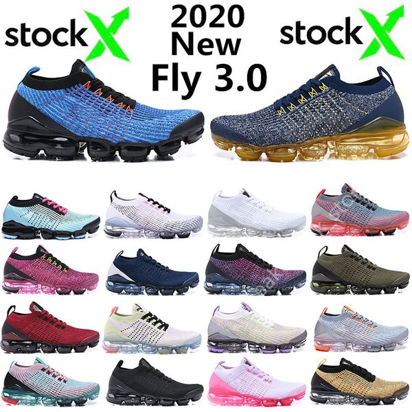 

new style 2019 fly 3.0 triple black white men running shoes women breathable chaussures se knit sports cushion sneakers trainers runner