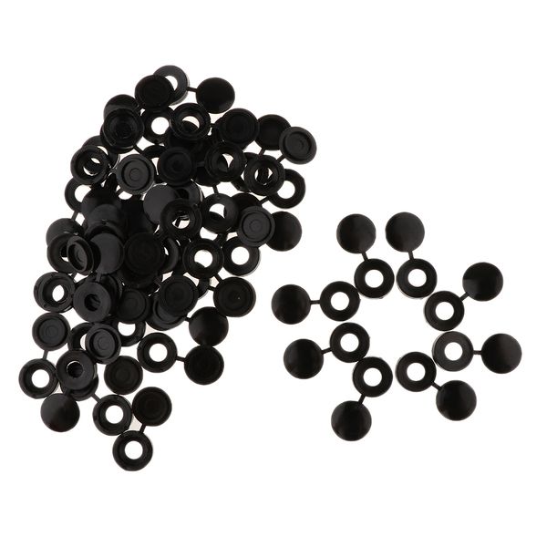 

plastic hinged cover screw caps fold over to fit size 6g or 8g gauge 100pcs for snap screws set