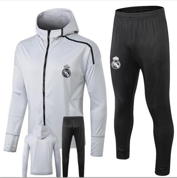

2019 2020 Real Madrid soccer jacket Survetement tracksuit 19 20 Real Madrid HAZARD MODRIC maillots de foot training suit sportswear