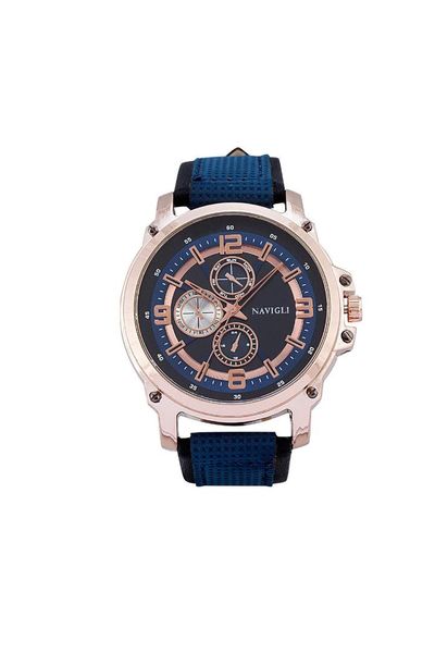 

navigli male clock 381702, Slivery;brown