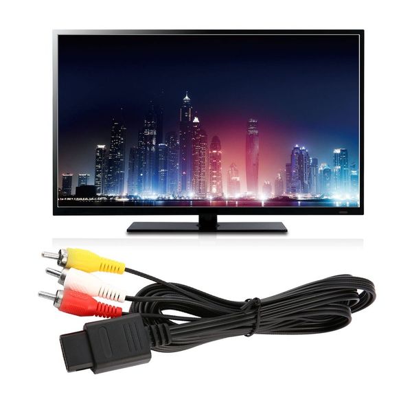 

for snes super nintend n64 gamecube av rca audio video cable tv console