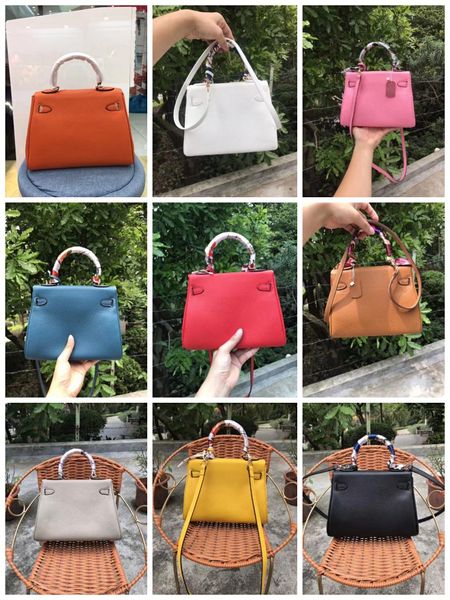 

2019 the new fashion style genuine cow leather litchi grain women handbag shoulder/crossbody bag 22 color 4 size