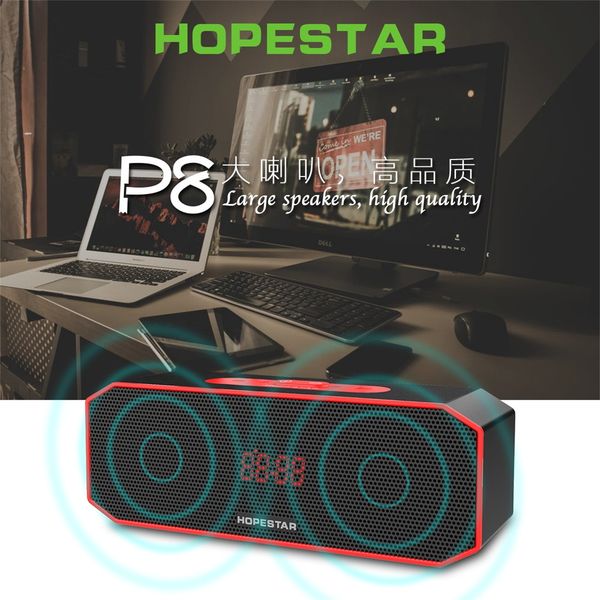 

hopestar p8 bluetooth-динамик беспроводной waterproof ipx6 box box bass мини портативный сабвуфер с tf-картой usb fm микрофон зарядка для мо