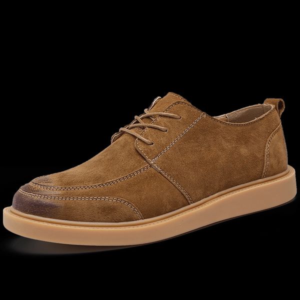 

men's shoes fashion genuine leather casual walking shoes men new leisure footwear male men's casual, Black