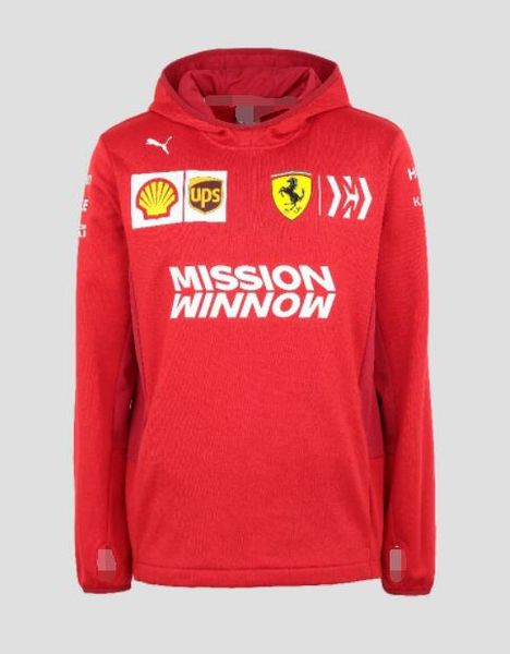 

f1 team suit long sleeve sweater 2020 season ferrari team sports hooded sweater racing suit quick-drying long sleeve sweater
